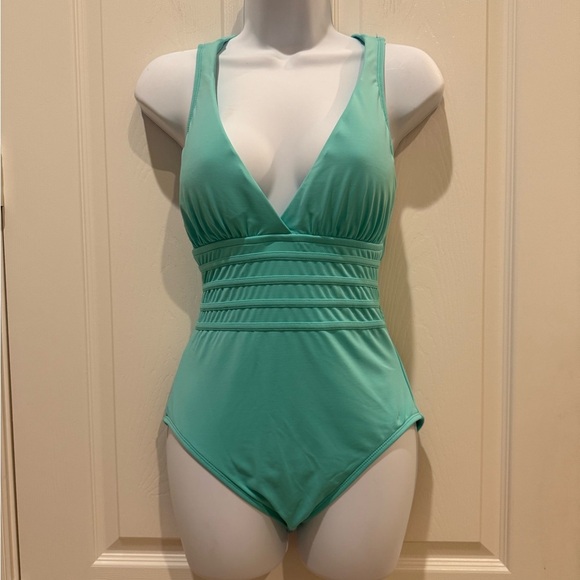 La Blanca Island Goddess One-Piece Swimsuit Size 8 - Picture 2 of 3